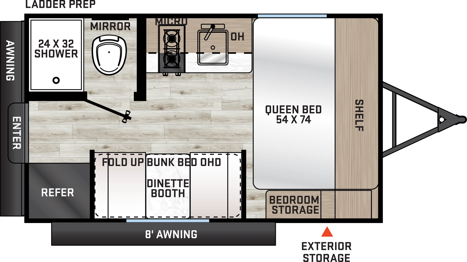 Catalina Summit Series 7 134REX Floorplan